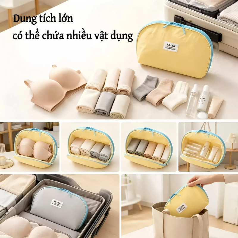 Túi đựng quần áo HIGHVIEWLS, Túi đựng đồ lót chức năng nén đa năng, Bộ ba trong một nhẹ di động Dụng cụ sắp xếp hành lý Sử dụng du lịch