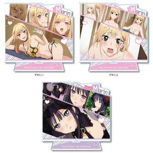 My Dress-Up Darling Anime Acrylic Stand Marin Kitagawa Biểu cảm gợi cảm & nhút nhát, Trang trí bàn làm việc đa thiết kế