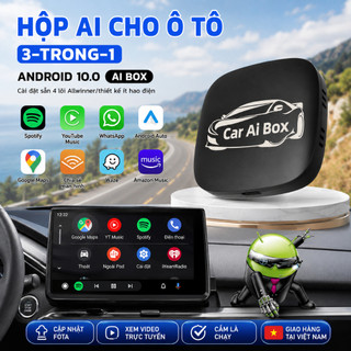 Hộp AI trên ô tô 2 + 16GB CarPlay – Bộ chuyển đổi CarPlay không dây, Hộp Android cho ô tô, Bộ chuyển đổi Apple CarPlay