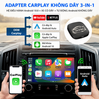 Hộp AI trên ô tô 2 + 16GB CarPlay – Bộ chuyển đổi CarPlay không dây, Hộp Android cho ô tô, Bộ chuyển đổi Apple CarPlay