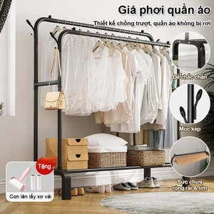 Giá Treo Quần Áo/Kệ Treo Quần Áo Đa Năng Để giày có mẫu treo mũ, giàn phơi quần áo gấp gọn Chắc Chắn Tiện Lợi