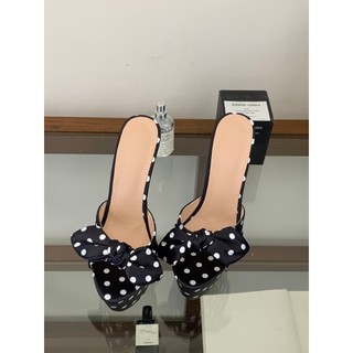 Dép cao gót có dây buộc màu thoải mái 16cm dành cho nữ
