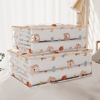 【in stock】 Túi đựng đồ NOOKSTORY, Dụng cụ sắp xếp quần áo chống thấm nước dung tích lớn, Túi chăn bông in hình ba chiều hộ gia đình