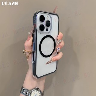 Ốp Sạc Từ Tính Sang Trọng Tương Thích Cho Redmi Turbo 5 Max 5 4 Pro 4 Trong Suốt 2 Trong 1 Chống Sốc Chống Rơi Thẩm Mỹ Kẹo Jelly Vỏ Điện Thoại Mềm BK03