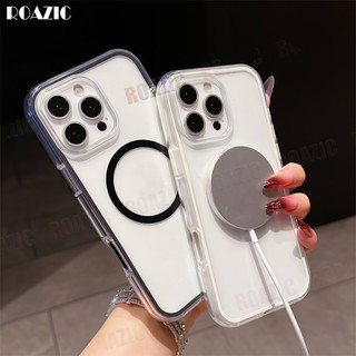 Ốp Sạc Từ Tính Sang Trọng Tương Thích Cho Redmi Turbo 5 Max 5 4 Pro 4 Trong Suốt 2 Trong 1 Chống Sốc Chống Rơi Thẩm Mỹ Kẹo Jelly Vỏ Điện Thoại Mềm BK03