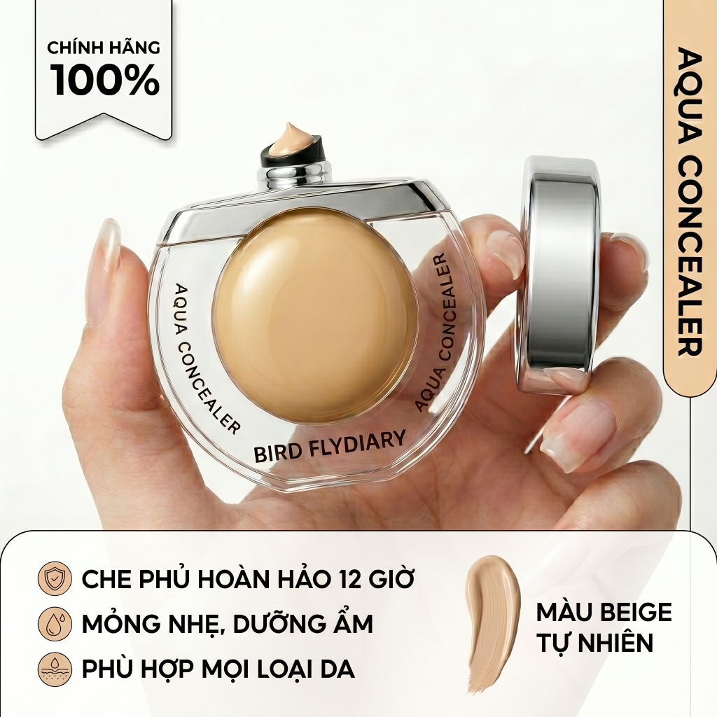 Kem Che Khuyết Điểm Dạng Lỏng Độ Che Phủ Cao Lâu Trôi Chống Nước Che Quầng Thâm Mụn Chính Hãng 14g