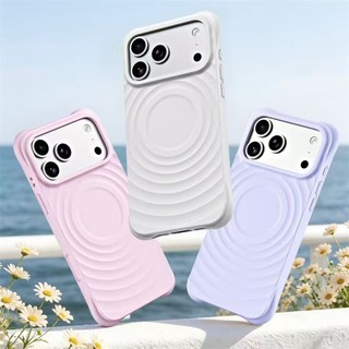 Ốp Sạc Không Dây Silicon Mềm Cho iPhone 17 16 15 Pro Max Cho Ốp điện thoại Chống Sốc Từ Tính