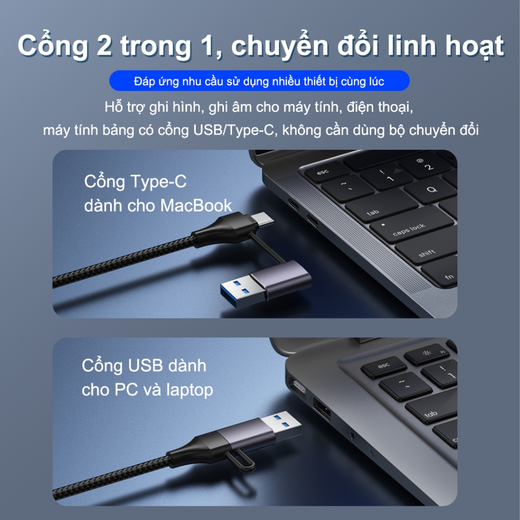 Sunrose 4 trong 1 USB 3.0 Type-C Hub 5Gbps Truyền dữ liệu tốc độ cao Vỏ nhôm cao cấp 4 cổng USB 3.0 Plug & Play Tương thích với Windows / Mac / Linux cho máy tính xách tay MacBook PC,