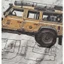 Nam Vintage Rửa Xám Phá Hủy Lỗ Dài Tay Áo Retro Land Rover Offroad Xe Đồ Họa In Hình Đua Cờ Rô Cánh Tay Quá Khổ Dạo Phố Hàng Đầu Unisex
