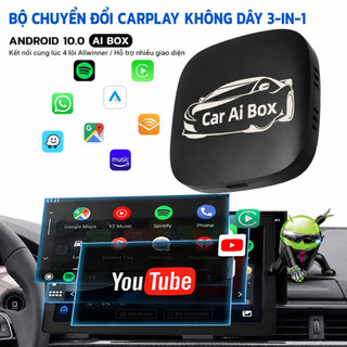 2+16GB Carplay Ai Box Bộ chuyển đổi Carplay không dây 2 + 32GB Hỗ trợ xe chính hãng có dây Carplay Android Auto