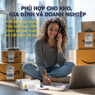 Giấy In Nhiệt Decal A6 - 100x150mm - Tệp 500 Tem In Bill Shopee TMĐT Cuộn A6 A7 Tem Trà Sữa Có Lớp Keo