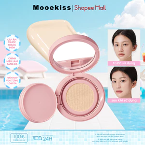 Kem Nền Mooekiss 14g, Dưỡng Ẩm, Che Khuyết Điểm, Mịn Lì Lâu Trôi, Không Xuống Tông