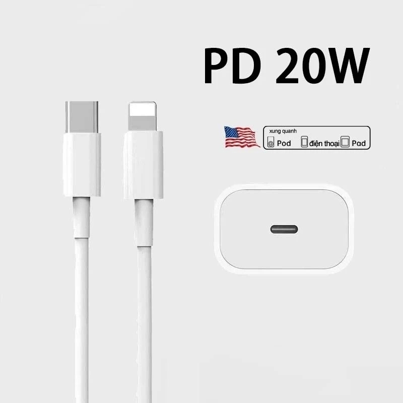 Cáp sạc nhanh PD 20W 30W Cáp Type-C cho IP 6 / 7 / 8 / X / 11 / 12 / 13 / 14 / 15 / 16 / 17Pro Max (1M 2M)