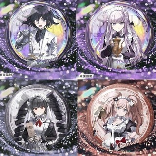 Danganronpa Monokuma Naegi Makoto Kirigiri Kyouko Anime Huy Hiệu Nút Thổ Cẩm Chân Cosplay Bộ Sưu Tập Đồ Chơi Túi Trang Trí Quà Tặng