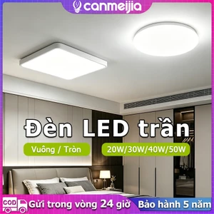 CANMEIJIA Đèn trần LED Đèn bảng gắn bề mặt siêu mỏng 20/30/40/50W Đèn hiện đại ngoài trời trong nhà cho phòng khách Phòng ngủ Đèn chiếu sáng gia đình