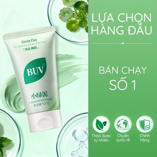 BUV Chlorophyll Amino Acid Sữa Rửa Mặt Kiểm Soát Dầu Mụn Thu Nhỏ Lỗ Chân Lông Loại Bỏ Mụn Đầu Đen Nam Nữ