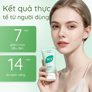 BUV Chlorophyll Amino Acid Sữa Rửa Mặt Kiểm Soát Dầu Mụn Thu Nhỏ Lỗ Chân Lông Loại Bỏ Mụn Đầu Đen Nam Nữ