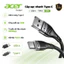 Acer Dây cáp sạc nhanh Type C 20W USB A sang USB C Truyền dữ liệu 480Mbps Dây bện Nylon sạc nhanh Type C Tương thích với tương thích với điện thoại di động máy tính bảng máy tính xách tay UC0019