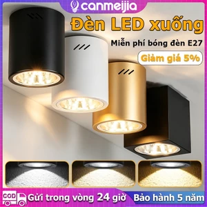đèn led âm trần 3 màu Đèn Led Downlight Âm Trần Tri Color Đèn Downlight Âm Trần Gắn Bề Mặt 3.5/4Ich đèn led downlight có thể gập đèn ngủ decor đèn phòng ngủ đèn ốp trần phòng khách