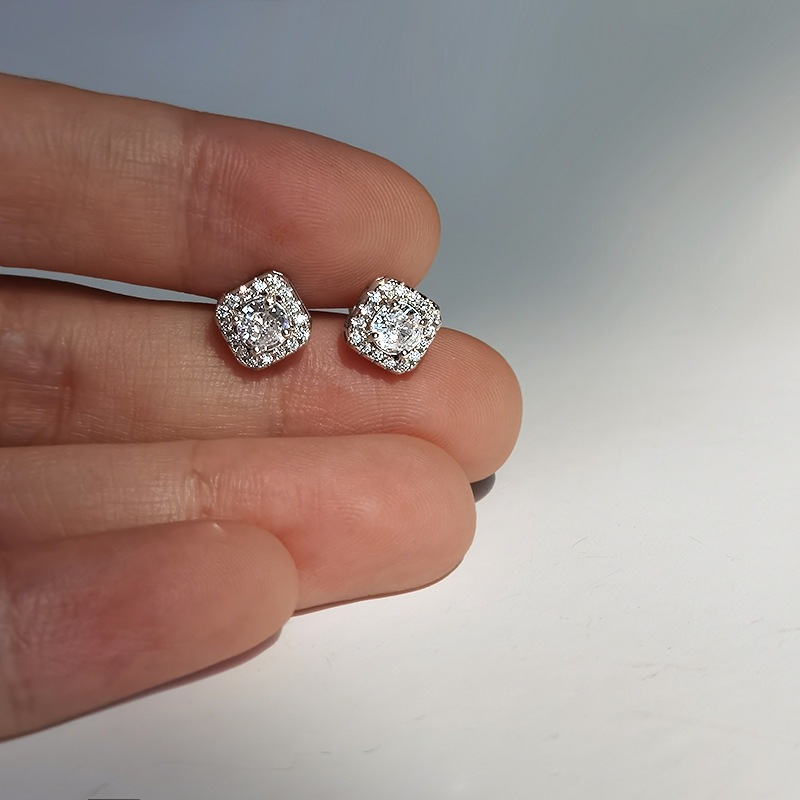 Bông Tai Giọt Nước Đính Đá Zircon Lấp Lánh, Phù Hợp Đi Làm Và Hẹn Hò