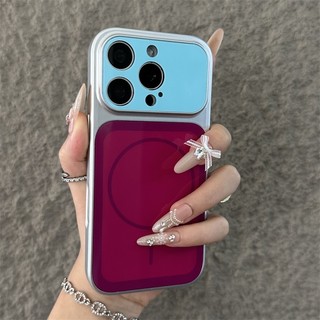 Ốp điện thoại cửa sổ lớn chặn màu sang trọng phù hợp cho iPhone 11 12 13 14 Pro Max bao gồm tất cả vỏ silicon mềm cạnh chống rơi