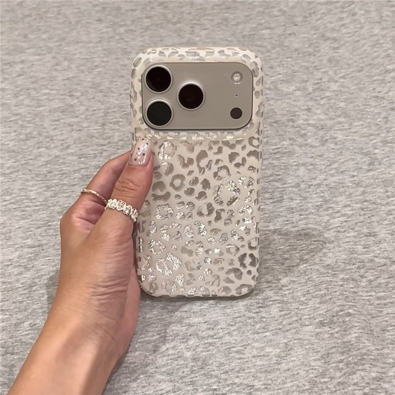 Ốp điện thoại xử lý IMD họa tiết da báo cho iPhone 17 Pro max