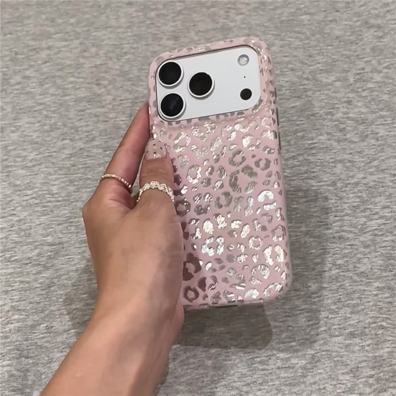 Ốp điện thoại xử lý IMD họa tiết da báo cho iPhone 17 Pro max