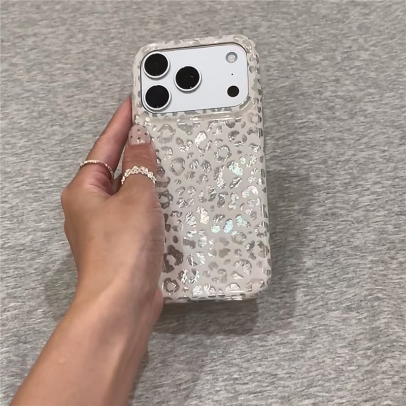 Ốp điện thoại xử lý IMD họa tiết da báo cho iPhone 17 Pro max