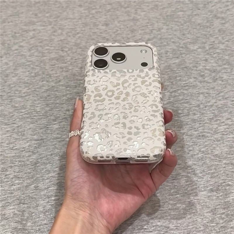 Ốp điện thoại xử lý IMD họa tiết da báo cho iPhone 17 Pro max