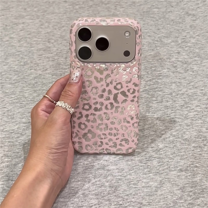 Ốp điện thoại xử lý IMD họa tiết da báo cho iPhone 17 Pro max