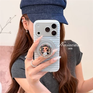 Ốp điện thoại xử lý IMD họa tiết cô gái sọc iPhone 17 Pro max