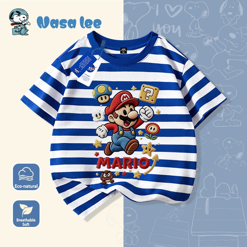 Baju T Mario Kids – Design Comel, Kain Sejuk & Sesuai Padan Dengan Jeans