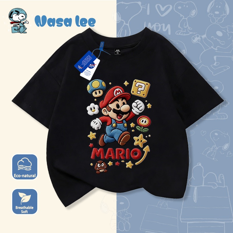 Baju T Mario Kids – Design Comel, Kain Sejuk & Sesuai Padan Dengan Jeans