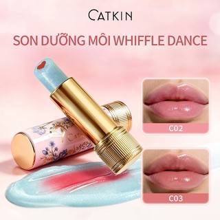 Son dưỡng môi Có Màu CATKIN WHIFFLE DANCE, Cấp Ẩm Dưỡng Hồng Môi Mềm Mịn 3.6g