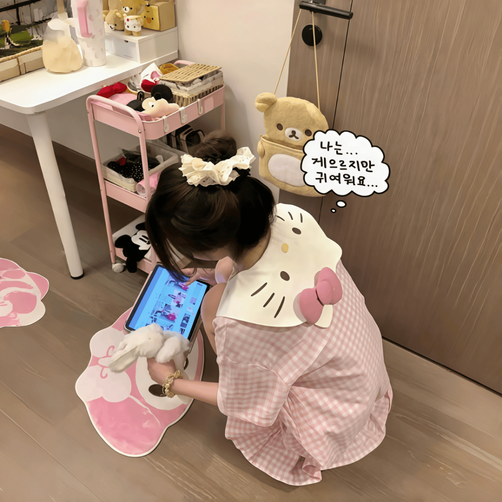 Đầm dài nữ mới xuân hè 2026: Dáng dây quai?cotton thoáng mát, dễ thương?họa tiết kẻ caro hồng?cổ sơ mi?có thể mặc nhà hay đi chơi