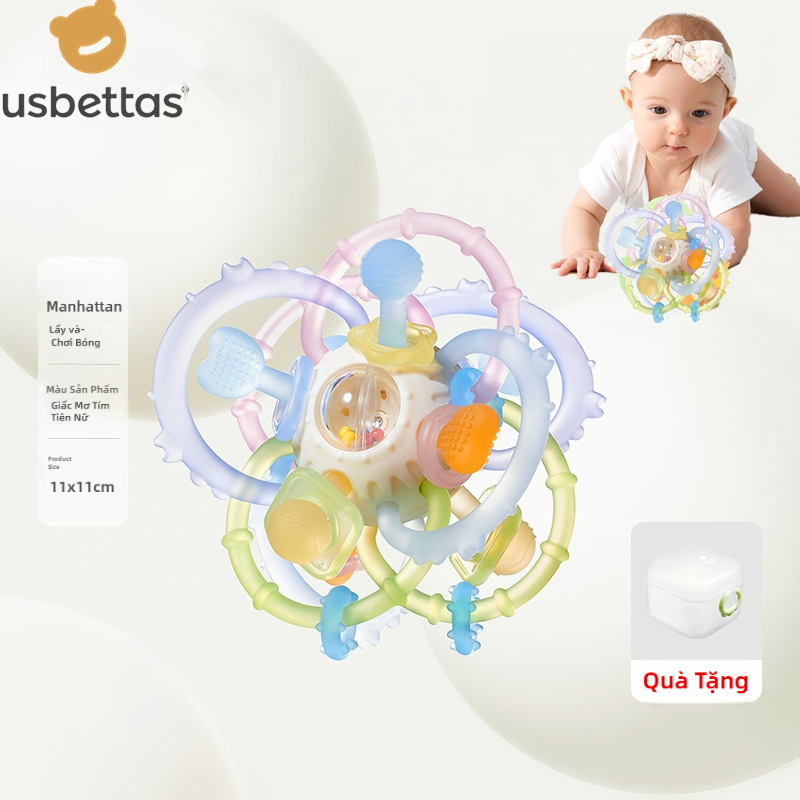 usbettas Lục lạc có thể mọc răng cho bé bằng silicon usbettas cho trẻ sơ sinh 6-18 tháng tuổi