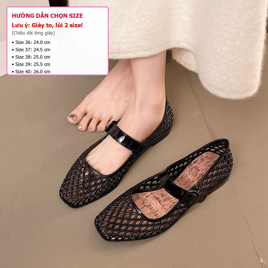 Giày Pha Lê Mùa Hè Giày Đế Bằng Nữ