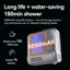 Vòi hoa sen ngoài trời di động Qunature 8000mAh Sạc IPX8 Chống nước 3 chế độ có thể điều chỉnh Áp suất cao để rửa xe Đi bộ đường dài Du lịch bãi biển