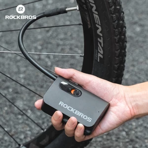 Máy Bơm Hơi ROCKBROS 70PSI AV/FV Type-C Di Động, Dùng Cho Xe Đạp, Xe Máy, Bóng