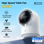 Aecooly Chic 01 Lite quạt turbo Table Fan 100 Speeds Quạt mini Màn Hình led sạc vỏ bảo vệ LED Màn Hình quạt mini cầm tay — ảnh 1