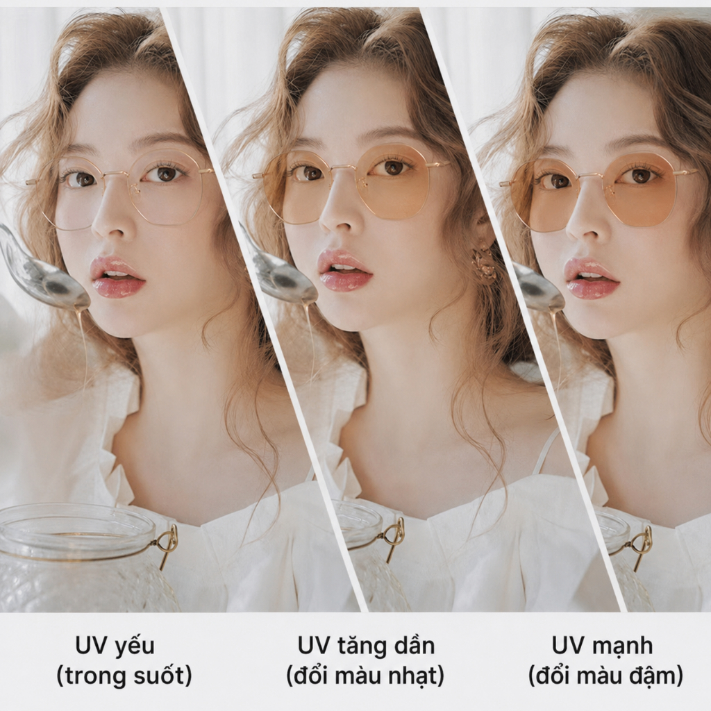 Đổi Màu Sắc Cận Thị Kính Chống Tia Xanh Học Sinh Nam Nữ Kính Nhỏ Khung Mặt Trơn Khuôn Mặt Nhỏ Phong Cách Mới Cận Thị Kính 040