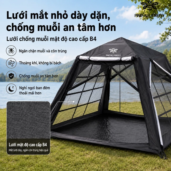 Camping Tent – Water-Resistant – 4