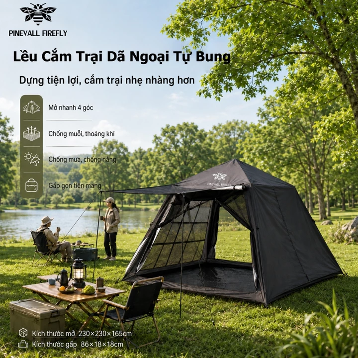 Camping Tent – Water-Resistant – 6