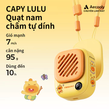 Quạt cổ cầm tay mini Aecooly Click 01 Quạt cầm tay mini cầm tay có thể sạc lại USB