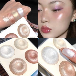 Bột Nướng Bốn Màu Đĩa Cao Lấp Lánh Lấp Lánh Lấp Lánh Phấn Mắt Nhấp Nháy Mịn Lấp Lánh Gừng Độ Bóng Cao