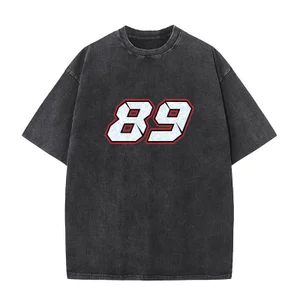 Nam Jorge Martin 89 Áo Cotton Nguyên Chất Top Tee Mùa Hè Rửa Vintage Tay Ngắn Cổ Tròn Hippie Tùy Chỉnh DIY Áo Thun