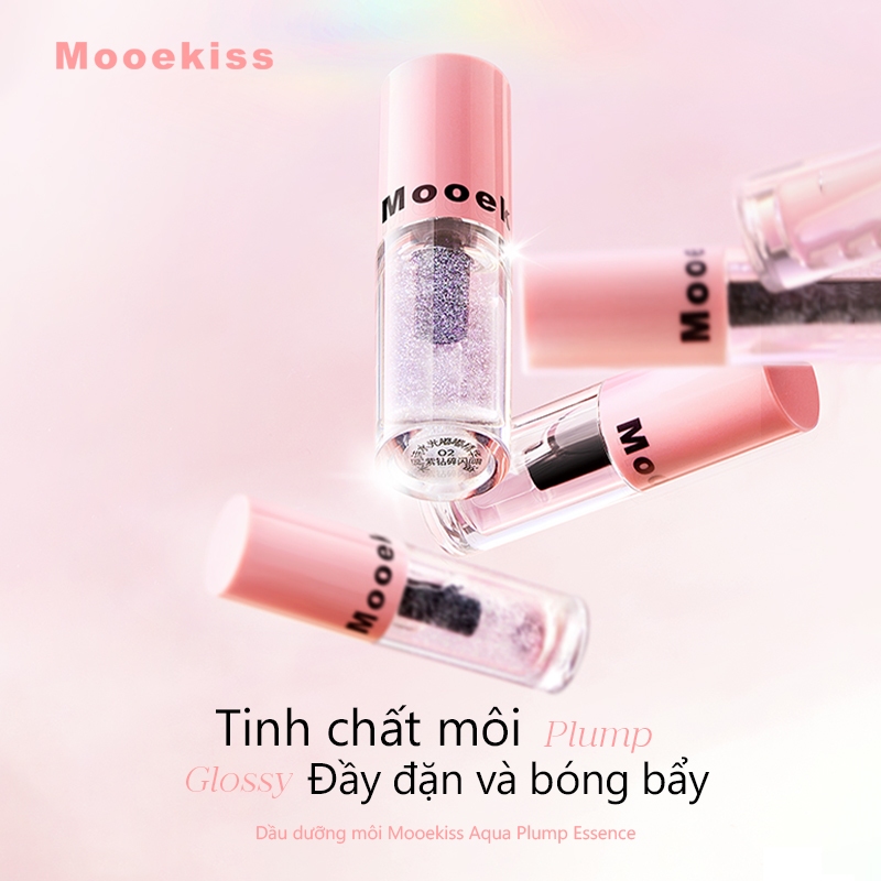 Son Tint Bóng Mooekiss, Căng Mọng Môi, Dưỡng Ẩm, Lâu Trôi, Nhiều Màu Trend