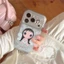 IPhone 17 Pro max Reading cat Angel Girl pattern TPU chất liệu IMD process phone case