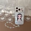 IPhone 17 Pro max Reading cat Angel Girl pattern TPU chất liệu IMD process phone case