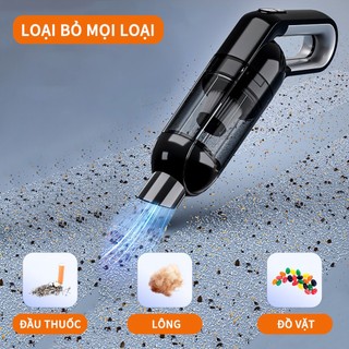 QUITEK Máy Hút Bụi Cầm Tay Không Dây – Lực Hút 15000PA, Sạc Type-C, Dùng Cho Gia Đình Và Ô Tô Tiện Lợi